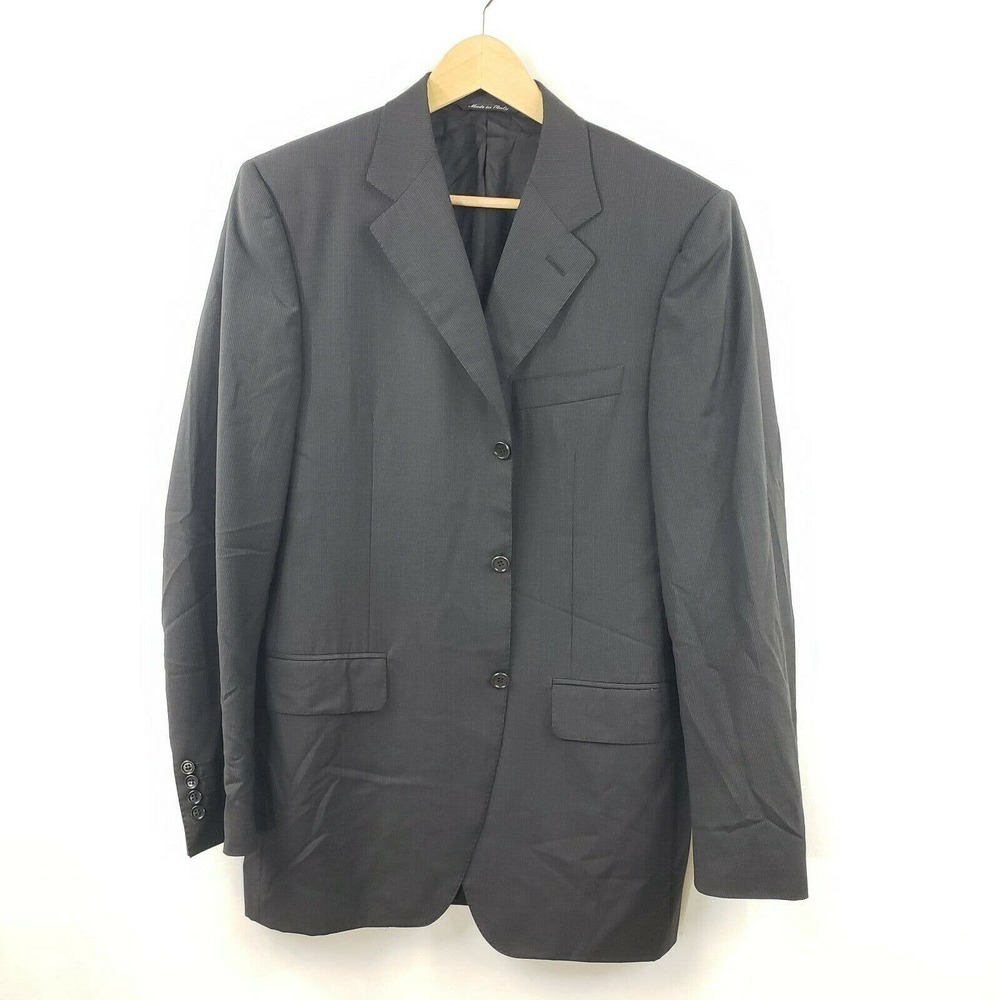 NEW Canali Suit Sports Jacket Pinstripe Three Button 38L US
